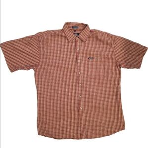 Dickies Red Men's Dress Shirt - Size Large